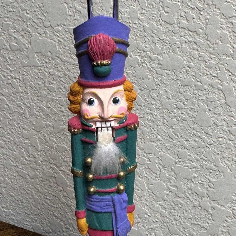 Dept 56 Nutcracker Santa Icicle Pencil Ornaments Lot 2 Vintage Christmas 8in 90s